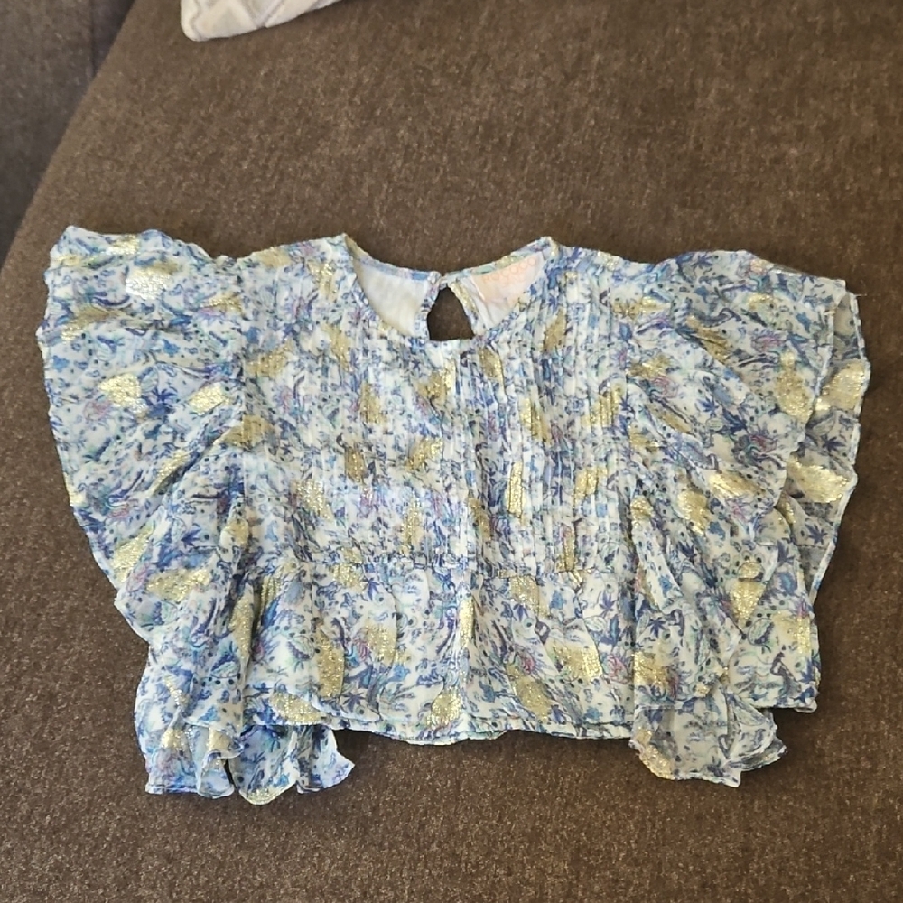 Rococo Sand Multicolor Patterned Fabric - image 1